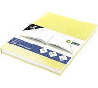 Kangaro Cahier d'école A5 à couverture rigide jaune pastel, 80 feuilles, 80 g