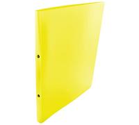 Kangaro Classeur jaune opaque (PP, DIN A4, 2 anneaux 16 mm, mécanisme O, dos 20 mm)