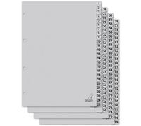 Kangaro Intercalaires en carton DIN A4 chiffres 1-100. Carton FSC recy ris 180 g/m² - 100 pièces