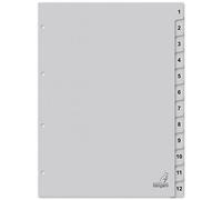 Intercalaire carton ECO, chiffres 1-12, 12 pièces