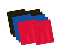 Kangaro Lot de 10 cahiers d'école lignés A5 80 feuilles assorties