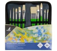 Set de pinceaux pour peinture à l'huile, 10 pièces