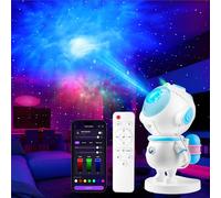 Kangtaixin Astronaute Projecteur de Ciel étoilé pour Enfant, Veilleuse LED, Projecteur Galaxy avec Télécommande et Application de Contrôle, Décoration de Chambre d'Enfant, Noël, Cadeau (Bleu)