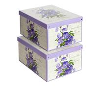 Kanguru Boîte en carton, Violette, 50 x 39 x h24 cm, Large