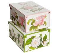 Kanguru Collection Lot de 2 boîtes en Carton, Multicolore, 50 x 39 x 24 cm