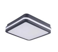 Kanlux 33380 Beno Plafonnier LED, Applique LED, Plafonnier LED extérieur, Applique LED extérieure LED LED intégrée 18 W gris