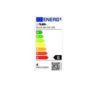 Kanlux Ampoule LED GU10 4W - Blanc Froid - Spot PAR16 - 380lm - 5000K