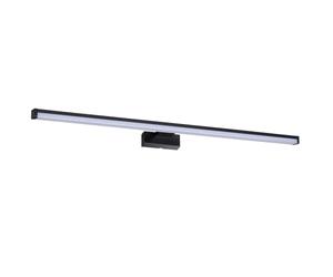 Kanlux Applique miroir LED ASTEN 90cm, applique murale en noir, blanc neutre, 230V/15W, IP44