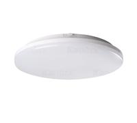 Plafonnier LED rond STIVI blanc 36 W, blanc neutre, 4 680 lm, plastique, dimensions : 5,4 x 33 x 33 cm, IP65, Kanlux