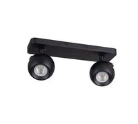 Kanlux Plafonnier rond 2 spots GU10 - Noir