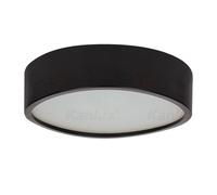 Kanlux Plafonnier rond bois - Noir