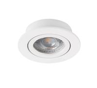 Kanlux Spot DALLA - Encastrable GX5,3/GU10-10W MAX - Aluminium - Ø82mm - IP20