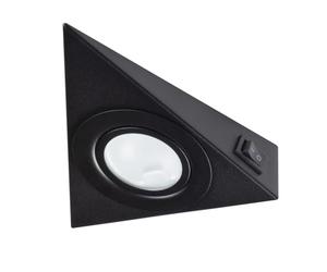 Kanlux Spot sous meuble ZEPO - Acier Noir - Montage Saillie - G4-130x130mm