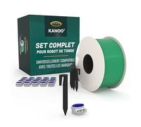 kanoo® Kit d'installation avec câble Robot Tondeuse + Piquet de Fixation pour Jardin + connecteurs de câble | pour Installation du câble de délimitation Robot Tondeuse dans Un Jardin