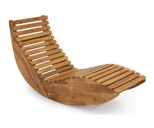 Kanpur Garden Point chaise longue moderne en bois d'acacia