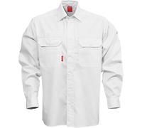 Kansas Chemise en coton à manches longues 7386 BKS Blanc XXL