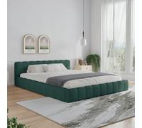 Kansas lit nuage 160x200cm en velours vert
