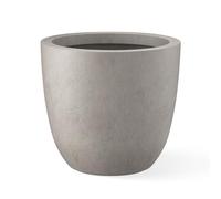 Kante Jardinière d'extérieur Ronde légère et Durable en béton Chamois 45,7 cm de Large