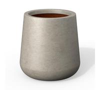 Kante Jardinière Ronde, béton Vieilli, 11,8 po de diamètre x 12,2 po de Hauteur