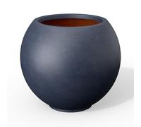 Kante Jardinière Ronde en béton, Anthracite, 27,9 cm de diamètre x 23,9 cm de Hauteur