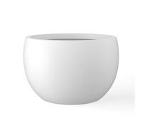 Kante Pot de Fleurs Rond en béton Blanc Pur 50,5 cm D