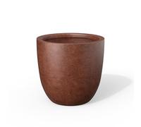 Kante Pot de Fleurs Rond en béton, rouillé, 45,7 cm de Large
