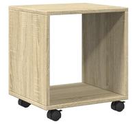 Kaorsrow Armoire à roulettes en chêne Sonoma 37 x 33 x 42,5 cm | Compagnon mobile pour la chambre à coucher avec une capacité de charge de 50 kg, un compartiment de rangement ouvert et des