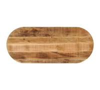 Kaorsrow Plateau de table ovale 90 x 40 cm en bois de manguier massif brut | Plateau en bois naturel en forme d'œuf pour tables à manger individuelles dans le salon, la restauration ou le café.