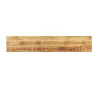 Kaorsrow Plateau de table rectangulaire en bois massif de mangue, 180 x 20 | Planche de bureau robuste en bois de manguier pour salle à manger et bureau, grain naturel unique sans cadre.