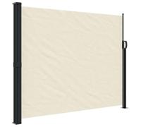 Kaorsrow Store latéral extensible crème 160 x 300 cm - Brise-vue et protection contre le vent en polyester avec revêtement PU - Paroi de séparation extensible pour balcon, terrasse, jardin et