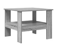 Kaorsrow Table basse gris Sonoma 57 x 55 x 45 cm Table d'appoint en bois | Table basse compacte pour le salon avec étagère supplémentaire pour magazines et télécommandes.
