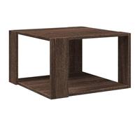 Kaorsrow Table basse marron aspect chêne 51,5 x 51,5 x 30 cm | Table d'appoint pratique pour le salon avec surface de rangement supplémentaire sous le plateau, stable et facile d'entretien