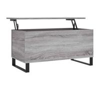 Kaorsrow Table basse réglable en hauteur 90 x 44,5 x 45 cm Gris Sonoma | Table de salon élégante avec fonction lift-top, compartiment de rangement caché et pieds en métal robustes pour votre maison.