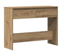 Kaorsrow Table console 100 x 35 x 76,5 cm avec 2 tiroirs en chêne Artisan | Élégante table de couloir pour entrée et salon, crée de l'ordre pour les clés et la décoration avec une profondeur compacte.