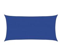 Kaorsrow Voile d'ombrage rectangulaire 2 x 3,5 m en polyéthylène haute densité robuste 160 g/m² - Distributeur d'ombre perméable à l'air pour jardin, terrasse, balcon et extérieur, bleu, cordes