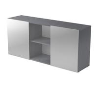 KAPA 1780 | Sideboard | avec portes coulissantes - Graphite/Argent