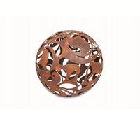 Kapaga - Boules de Jardin en Rouille - Décoration de Jardin Vintage - pour Bougies - Boule de décoration de pour l'extérieur - (Rouille 33 cm)