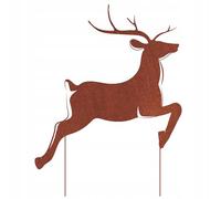 Kapaga - Figurine de jardin en rouille - Métal - Patiné - Cerf 2 - Hauteur 74 cm