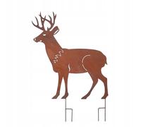 Kapaga - Figurine de jardin en rouille - Métal - Rouille noble - Cerf - Hauteur 75 cm