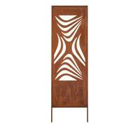 Kapaga - Paravent Métal - 160 cm x 50 cm - Corten - Effet Rouillé Paravent pour Jardin - Élément de Paravent - Mur de Protection - Décoration de Jardin - Clôture - Rouille (Motif)