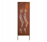 Kapaga - Paravent Métal - 160 cm x 50 cm - Corten - Effet Rouillé Paravent pour Jardin - Élément de Paravent - Mur de Protection - Décoration de Jardin - Clôture - Rouille (Buisson)