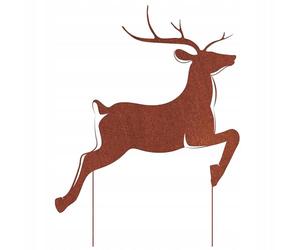 Kapaga - Sculpture de jardin en rouille - Métal - Edelrost - Cerf 2 - Hauteur 74 cm