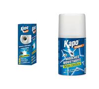 KAPO Diffuseur Automatique contre les Mouches et Moustiques - 1 Appareil Diffuseur + 1 Recharge - Idéal pour Éliminer Rapidement les Mouches & Aerosol Recharge Mouches et Moustiques - 250ML