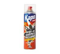 K.PRO Aérosol foudroyant choc nids de guêpes et frelons 500ml, Jet longue portée jusqu'à 6 mètres, Efficace contre frelons asiatiques, Action immédiate, Issu des techniques professionnelles
