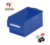 Kappes Boîtes de rangement ouvertes L500xl300xH250mm PE bleu Quantité:1