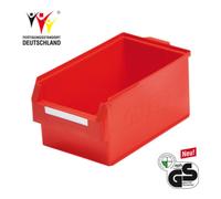Kappes Boîtes de rangement ouvertes L500xl300xH250mm PE rouge Quantité:1
