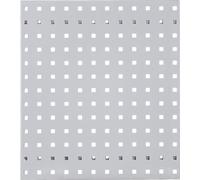Kappes plan de travail perforé largeur 450 x longueur 500mm gris clair RAL7035 - 4001.00.0513