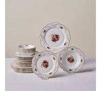 KARACA Ensemble de nourriture en porcelaine antique 24 pièces 6 places