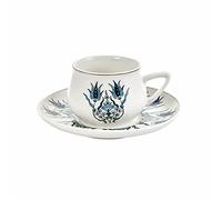 Karaca İznik New Form Ensemble de tasses à café 6 pièces, Service à Café Porcelaine, Tasses à Thé, Expresso, Latte Classique, Türk Kahve Fincanı, Café Turc