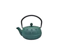 Karaca Théière verdâtre 600 ml, théière turque en fonte, théière turque, théière authentique, style japonais, Vert/Noir
